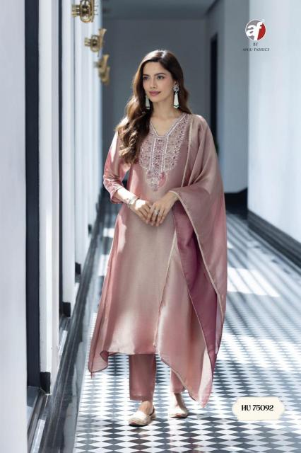 Anju fabrics HU 75092 kurti's wholesaler in hoshiarpur